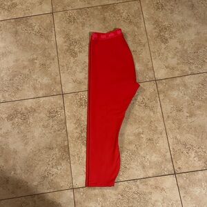 Yitty Red Leggings with Pink Waistband